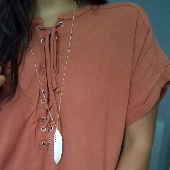 SPRING DEAL//DOWN TO EARTH RUST TUNIC DRESS - Picture 5 of 5